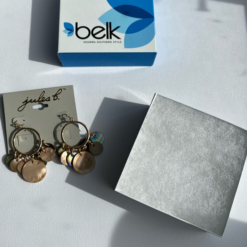 Gold hoop earrings